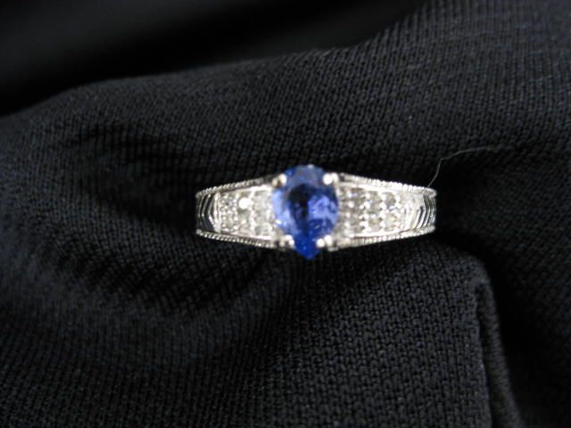 Tanzanite & Diamond Ring .85 carat