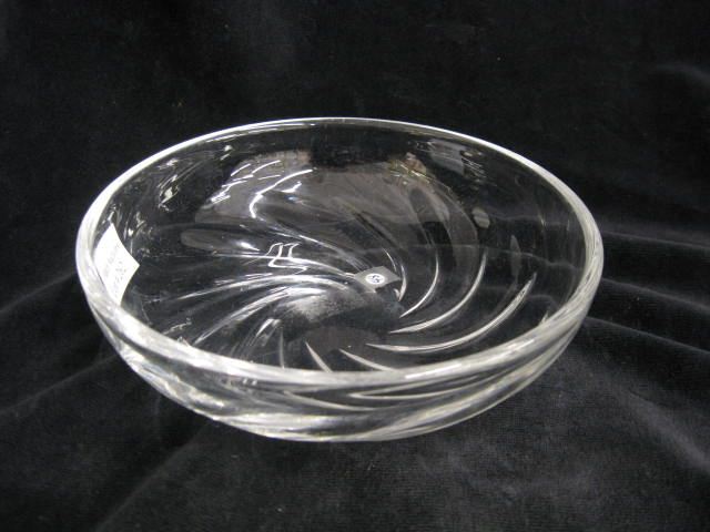 Libbey Cut Glass Dish signed 6  14c9d5