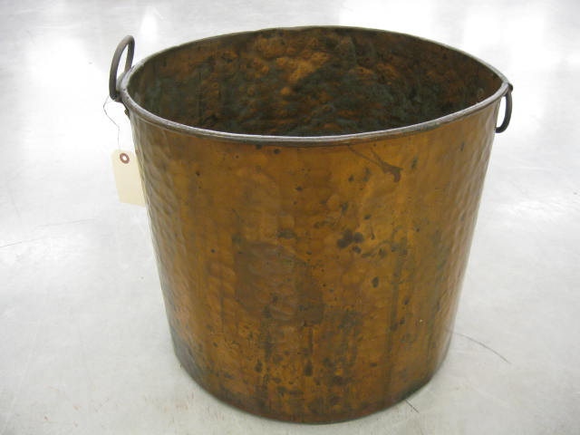 Victorian Copper Pail 18 diameter 14c9f2
