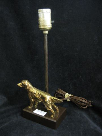 Lamp Bronzed Figure of a Dog deco 14c9eb