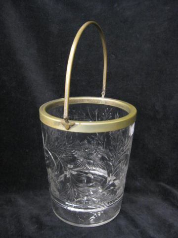 Etched Crystal Ice Bucket swing 14ca04