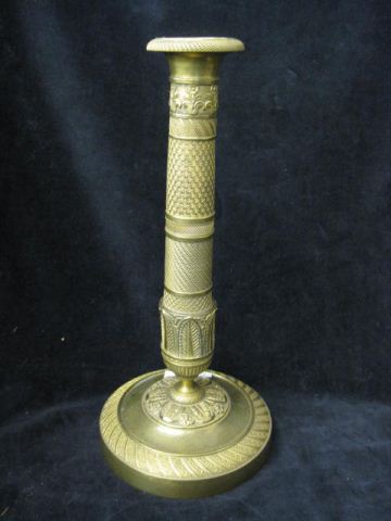 French Empire Period Brass Candlestick 14ca0e