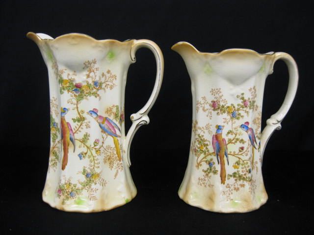 2 Crown Ducal Ironstone Pitchers 14ca09