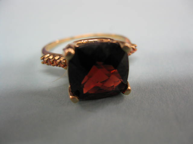 Garnet Ring stunning 6 carat gem 14ca12