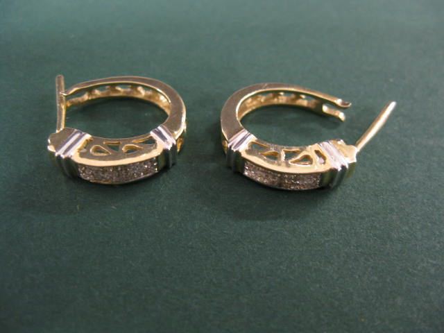 Diamond Earrings each with 36 small 14ca2b