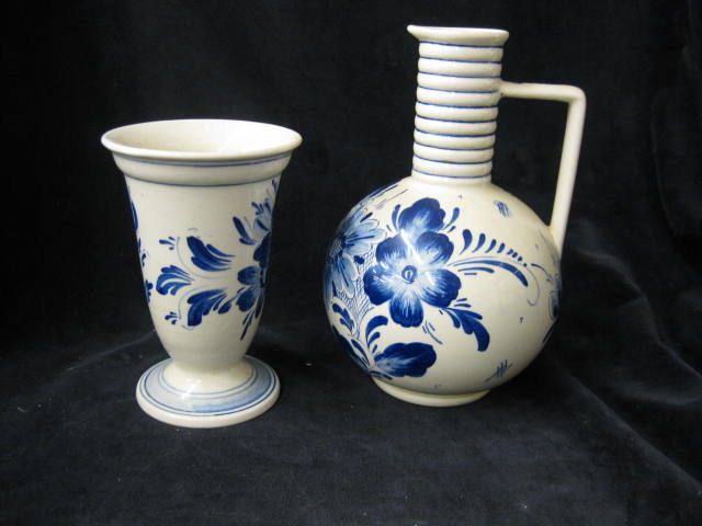 2 pcs Delft Pottery jug vase 14ca48