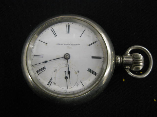 Elgin Pocketwatch openface silveroid 14ca65