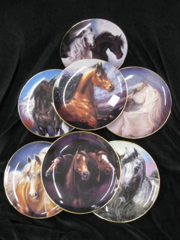 7 Horse Related Collectors Plates 14ca73