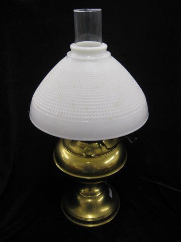 Brass Rayo Kerosene Lamp with shade 14ca7d