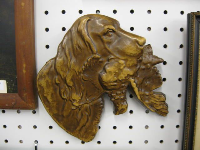 Pair of Figural Plaster Wall Plaques