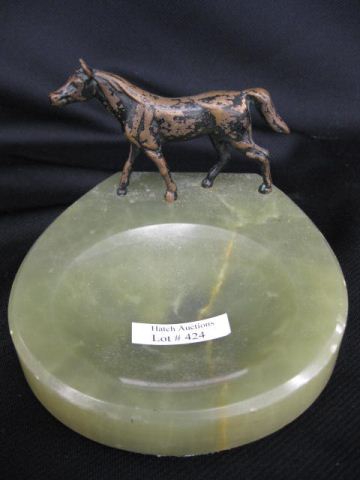 Art Deco Dishwith bronzed horse 14caa6