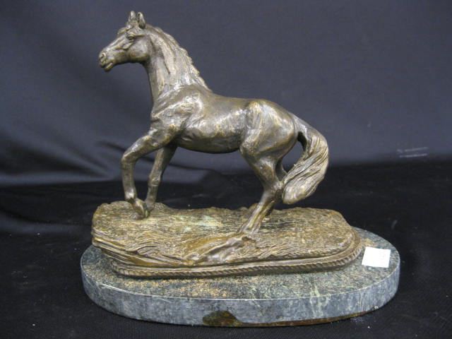 Bronze Statue of a Horse 7 tall oval
