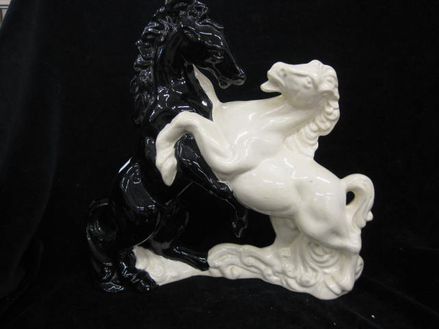 Pottery Figurine of Rearing Horses 12.