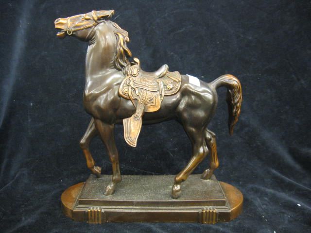 Bronzed Horse Figurine deco era