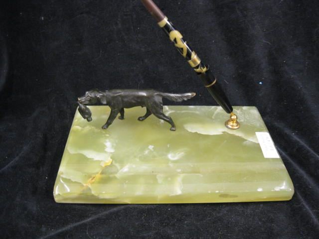 Art Deco Pen Stand with Bronzed 14cad9