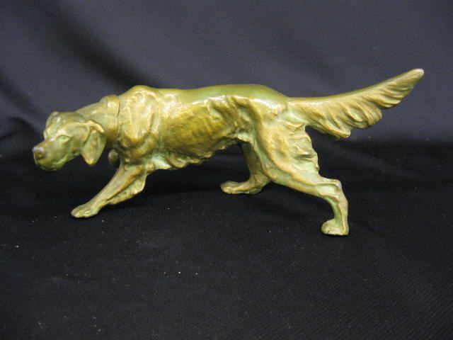 Bronze Statue of a Dog deco era 14cae4