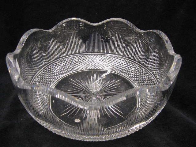 Hawkes Cut Glass Bowl diamond and 14caf7