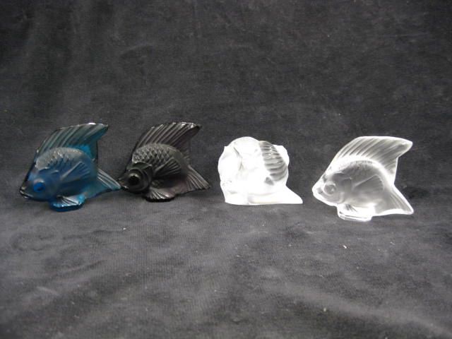 4 Lalique French Crystal Aquatic 14cb09