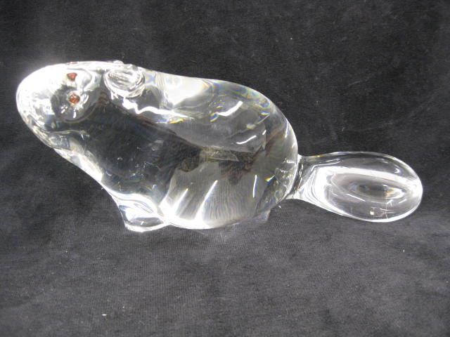 Steuben Crystal Figurine of a Beaver 14cb03