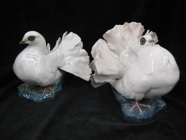 Pair of Rosenthal Porcelain Turtle DoveFigurines
