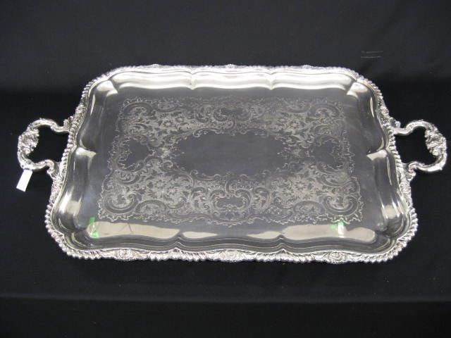 Gorham Silverplate Serving Tray fancy