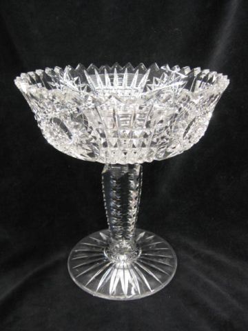 Cut Glass Tall Fruit Compote brilliant 14cb44