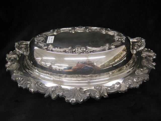 Silverplate Covered Vegetable Dish 14cb5c