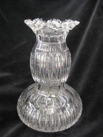 Straus Cut Glass Vase pinch flower