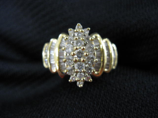 Diamond Ring cluster of round &