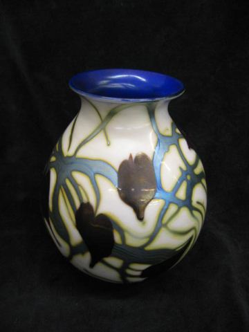 Charles Lotton Art Glass Vase 1975 14cbb4