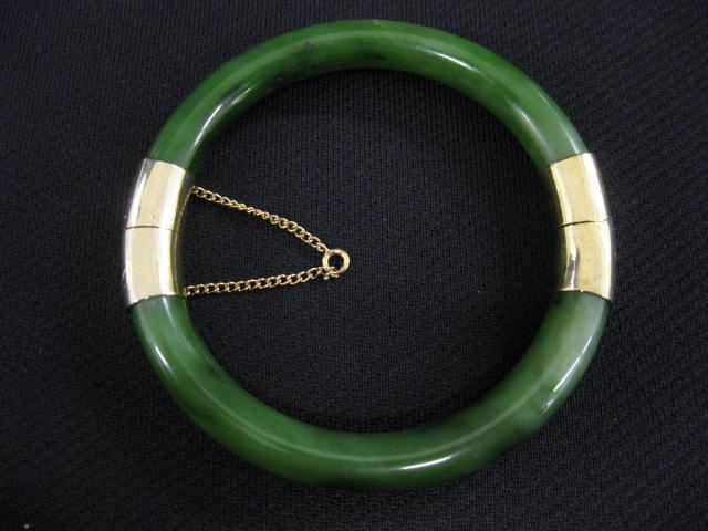 Jade Bangle Bracelet rich green 14cbb9