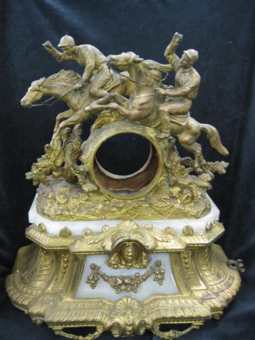 French Victorian Figural Clock Casewith