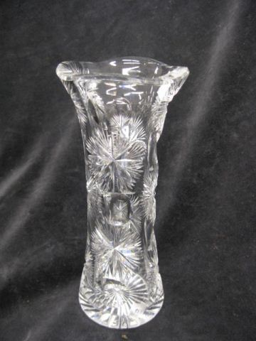 Libbey Cut Glass Vase brilliant