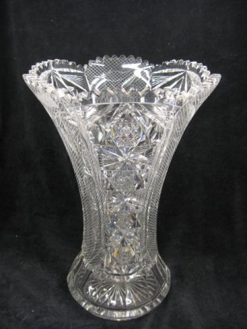 Cut Glass Vase brilliant period cut
