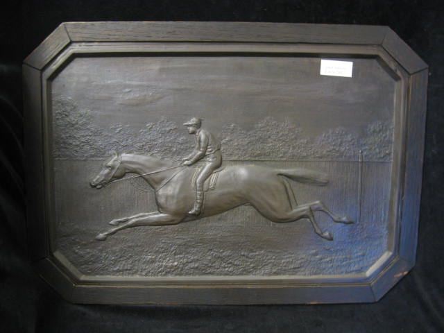 Victorian Bronze Plaque of Horse 14cc08