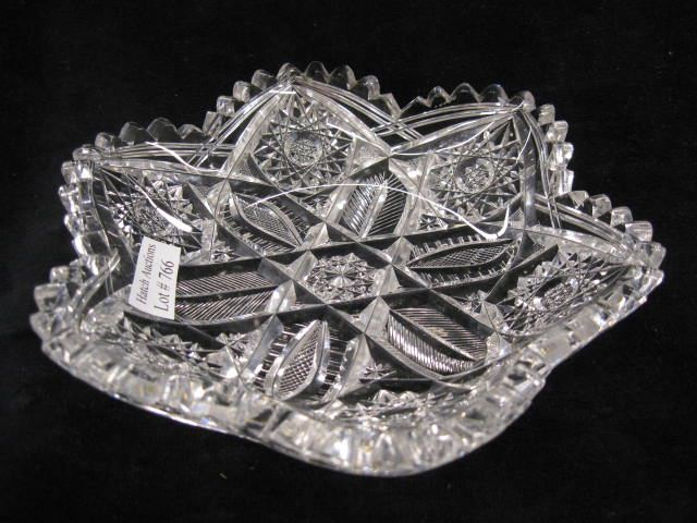 Cut Glass Dish floraform brilliant 14cc19