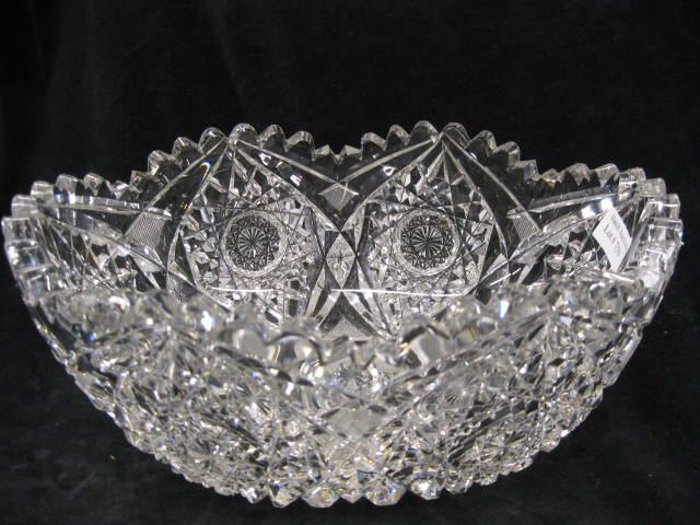 Egginton Cut Glass Banana Bowl