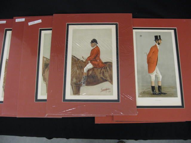 6 Fox Hunt Lithographs of Fox Hunters