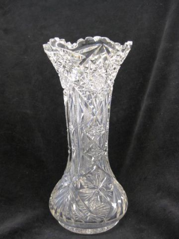 Clark Cut Glass Vase brilliant 14cc40