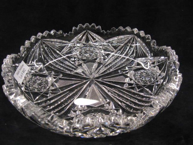 Unger Brothers Cut Glass Low Bowl