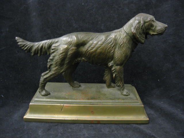Bronzed Figurine of a Dog deco era 5