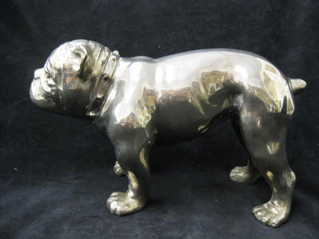 Deco Chromed Figurine of a Bulldog 5
