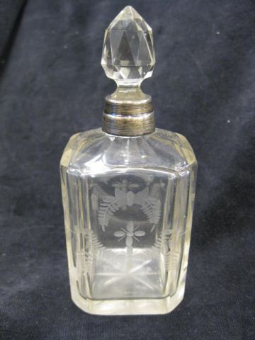 English Sterling & Crystal Perfume Bottle