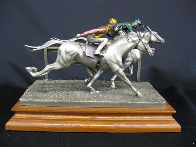 Chilmark Pewter Sculpture of Race 14ccae