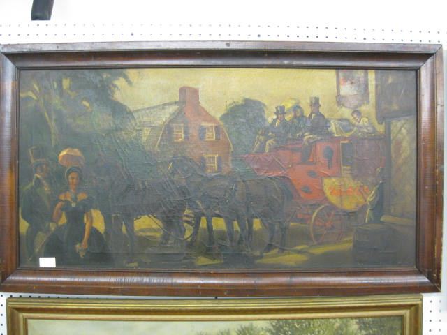 Victorian Oil on Canvas of English