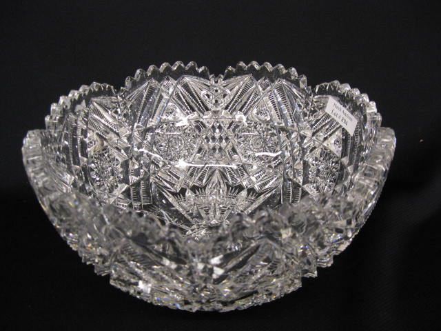 Libbey Cut Glass Bowl signed brilliant