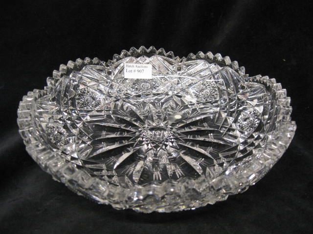 Libbey Cut Glass Low Bowl outstanding 14ccc2