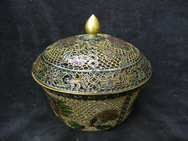 Chinese Plique a jour Cloisonne 14cccc