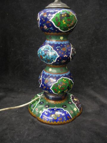 Japanese Cloisonne Lamp butterfly