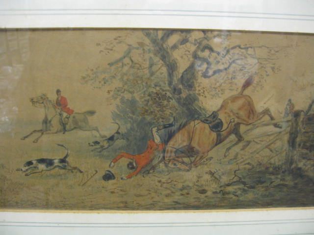 British Watercolors of Fox Hunt 14ccc7